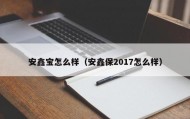 安鑫宝怎么样（安鑫保2017怎么样）